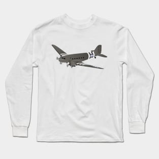 Douglas C-47 Skytrain WW2 Transport Airplane Long Sleeve T-Shirt